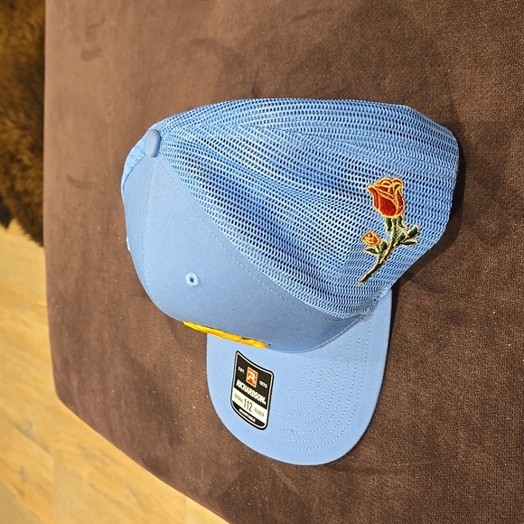 NWT Light blue Baseball Cap with embroidered🌹n gold # 42 on the front. - Picture 2 of 5